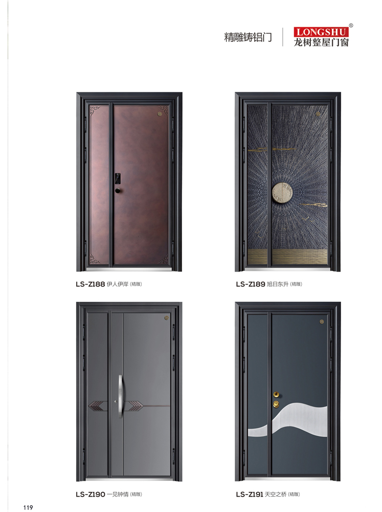 太阳集团精雕铸铝门，太阳集团整屋门窗，太阳集团入户门